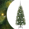 Sztuczna choinka z 150 diodami LED Zielony 120 cm PE i PVC