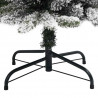 Sztuczna choinka z podstawą Biały 210 cm PVC, Metal i Plastik