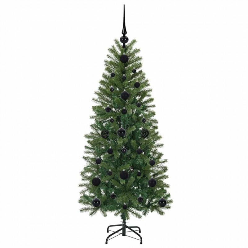 Sztuczna choinka z 150 diodami LED Zielony 120 cm PE i PVC