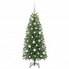 Sztuczna choinka z 150 diodami LED Zielony 120 cm PE i PVC