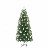 Sztuczna choinka z 150 diodami LED Zielony 120 cm PE i PVC