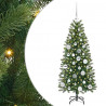 Sztuczna choinka z 150 diodami LED Zielony 120 cm PE i PVC