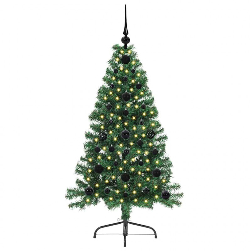 Sztuczna choinka z oświetleniem na Boże Narodzenie 120 cm PVC