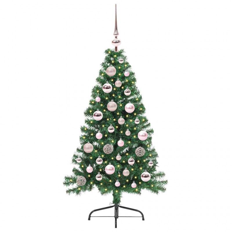 Sztuczna choinka z oświetleniem na Boże Narodzenie 120 cm PVC