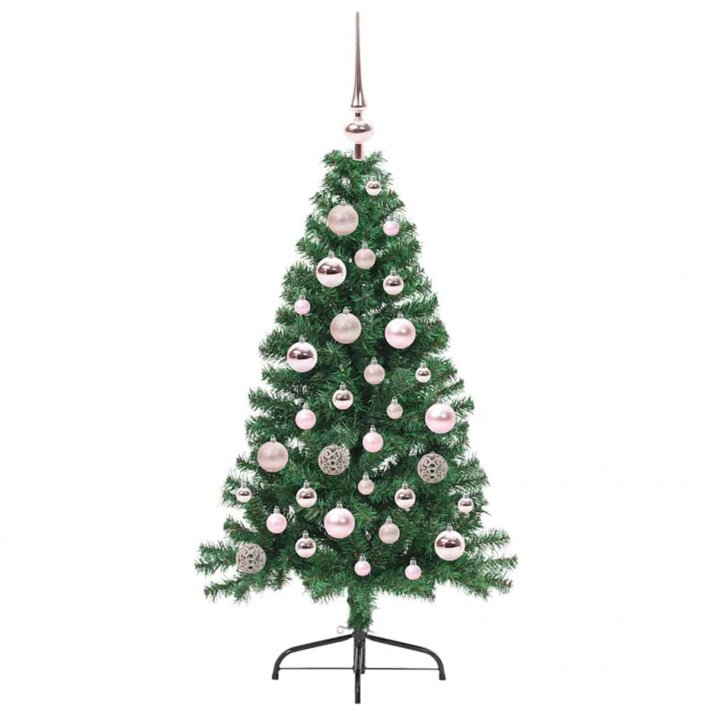 Sztuczna choinka z oświetleniem na Boże Narodzenie 120 cm PVC