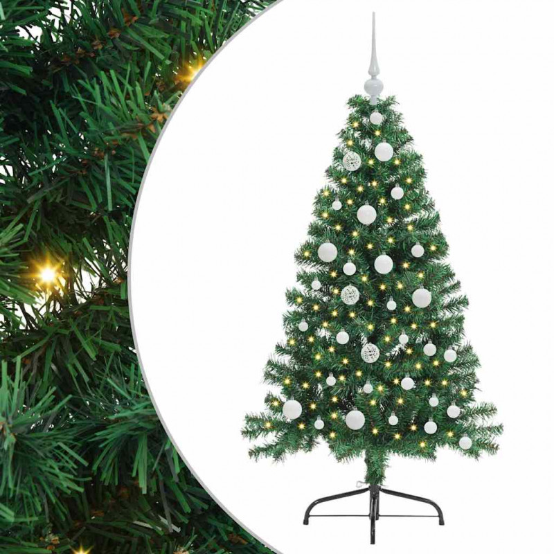 Sztuczna choinka z oświetleniem na Boże Narodzenie 120 cm PVC