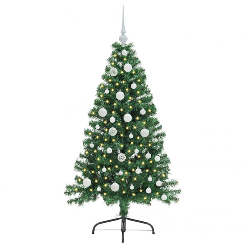 Sztuczna choinka z oświetleniem na Boże Narodzenie 120 cm PVC