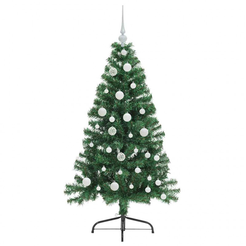 Sztuczna choinka z oświetleniem na Boże Narodzenie 120 cm PVC