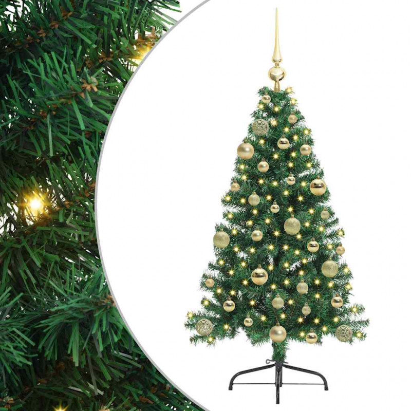 Sztuczna choinka z oświetleniem na Boże Narodzenie 120 cm PVC