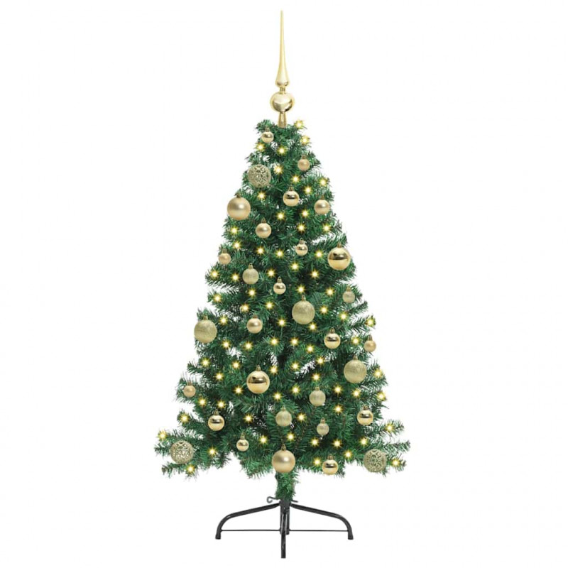 Sztuczna choinka z oświetleniem na Boże Narodzenie 120 cm PVC