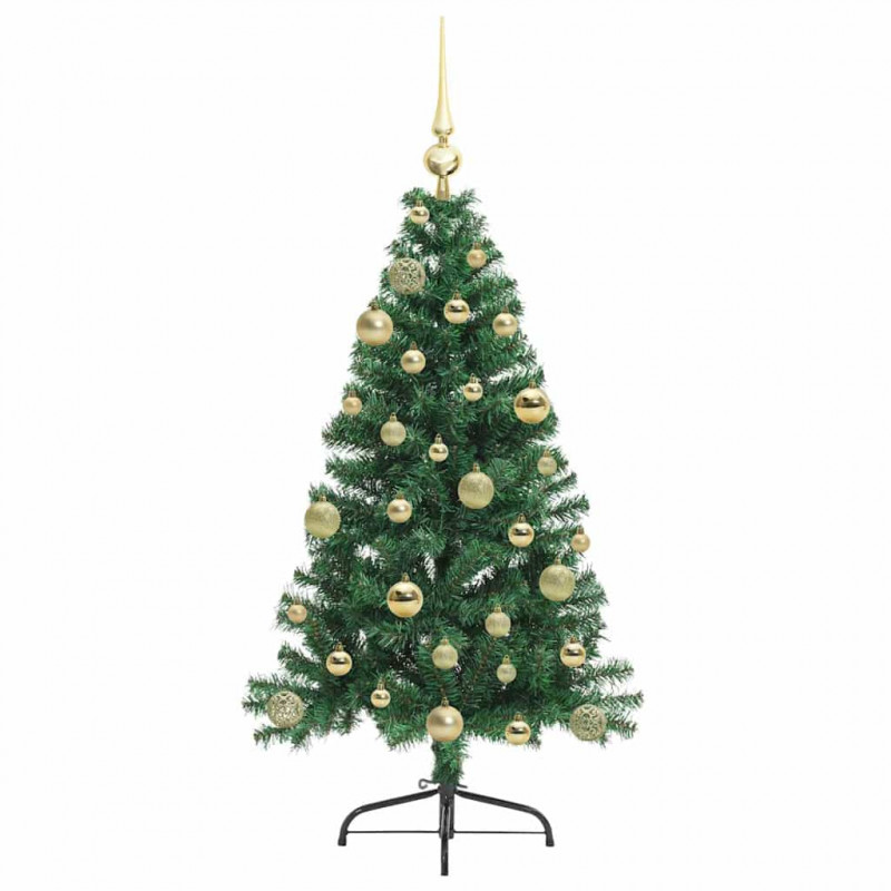 Sztuczna choinka z oświetleniem na Boże Narodzenie 120 cm PVC
