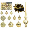 Sztuczna choinka z oświetleniem na Boże Narodzenie 120 cm PVC
