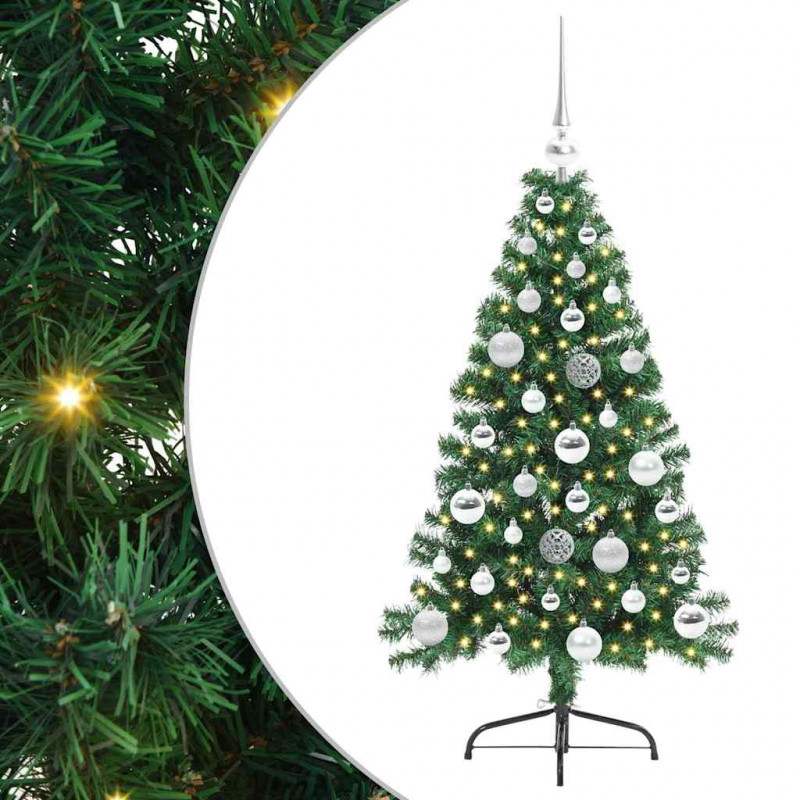 Sztuczna choinka z oświetleniem na Boże Narodzenie 120 cm PVC