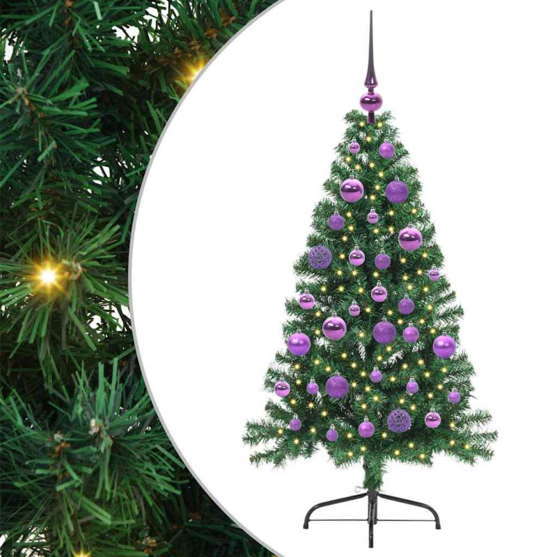 Sztuczna choinka z oświetleniem na Boże Narodzenie 120 cm PVC