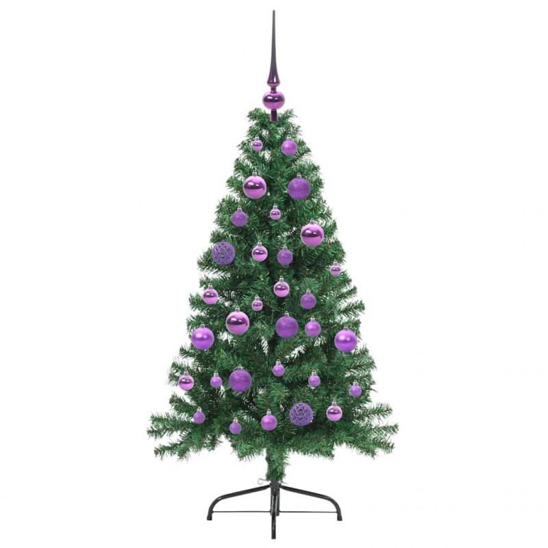 Sztuczna choinka z oświetleniem na Boże Narodzenie 120 cm PVC