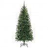 Sztuczna choinka z 150 diodami LED Zielony 150 cm PE i PVC