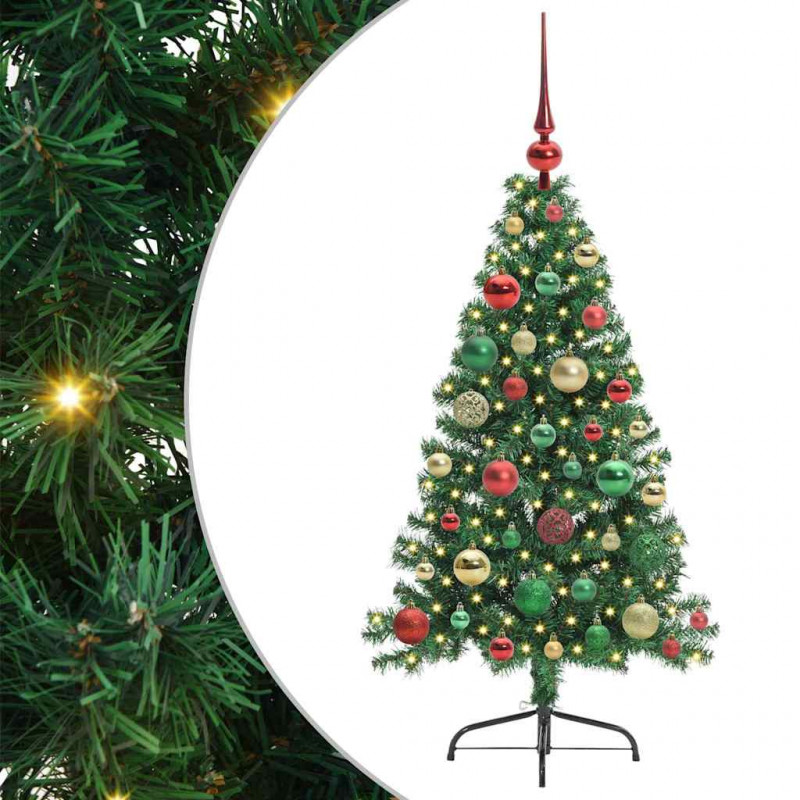 Sztuczna choinka z oświetleniem na Boże Narodzenie 120 cm PVC