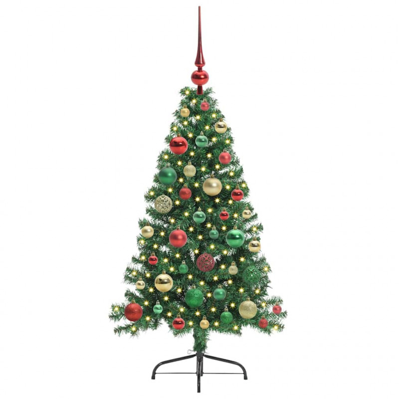 Sztuczna choinka z oświetleniem na Boże Narodzenie 120 cm PVC