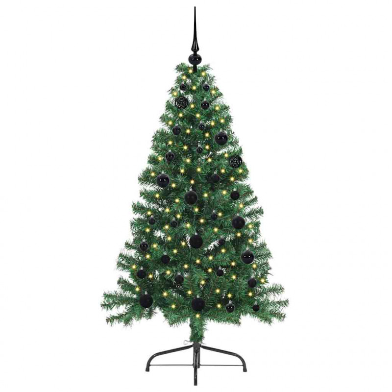 Sztuczna choinka z oświetleniem na Boże Narodzenie 150 cm PVC