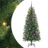 Sztuczna choinka z 150 diodami LED Zielony 150 cm PE i PVC