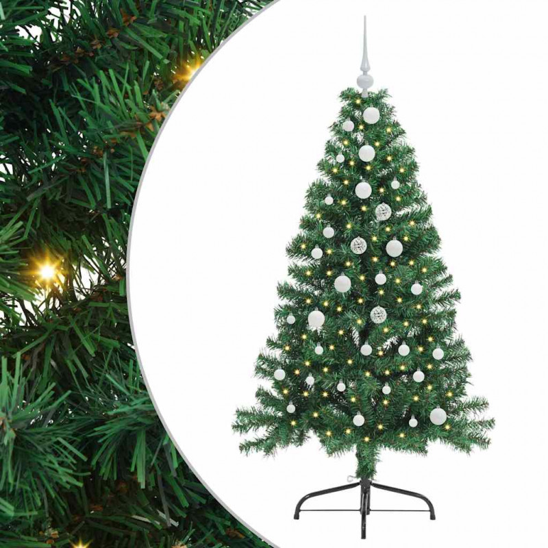Sztuczna choinka z oświetleniem na Boże Narodzenie 150 cm PVC