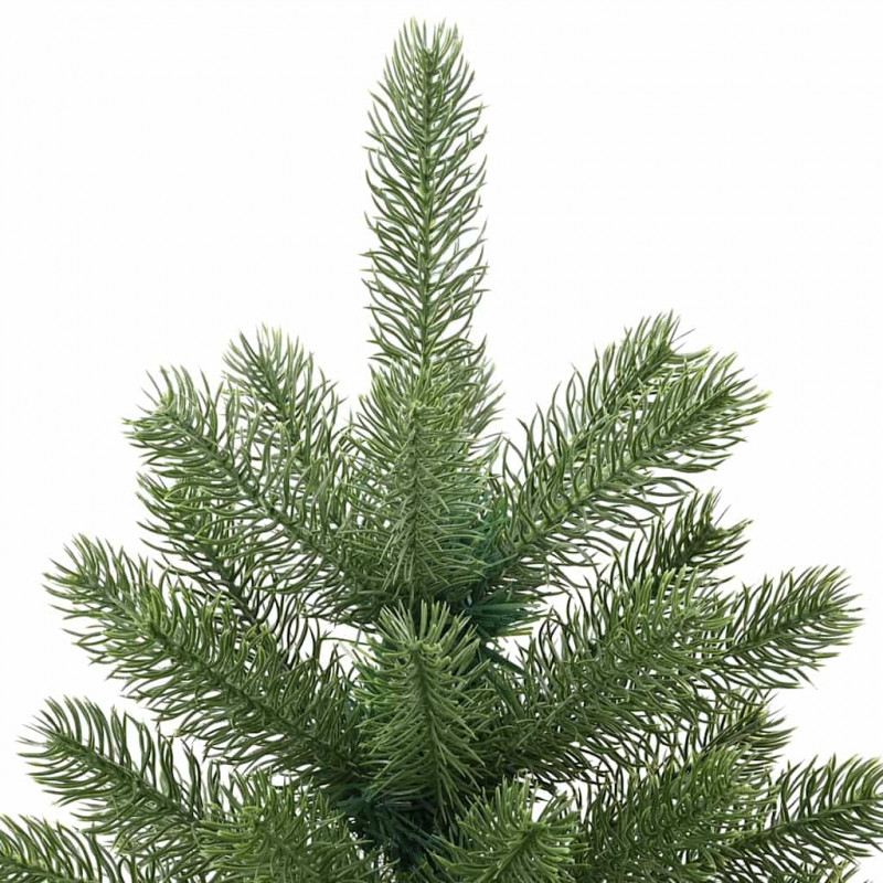 Sztuczna choinka z 150 diodami LED Zielony 150 cm PE i PVC