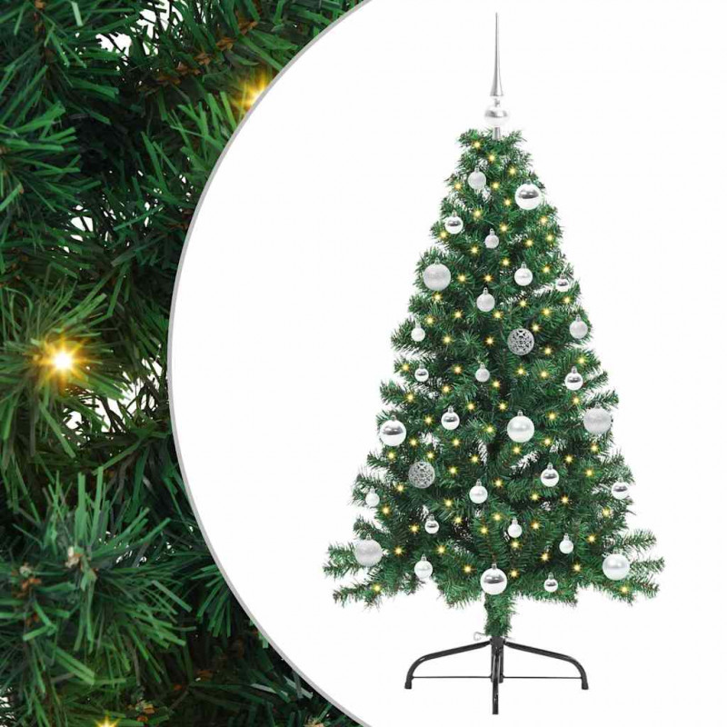Sztuczna choinka z oświetleniem na Boże Narodzenie 150 cm PVC