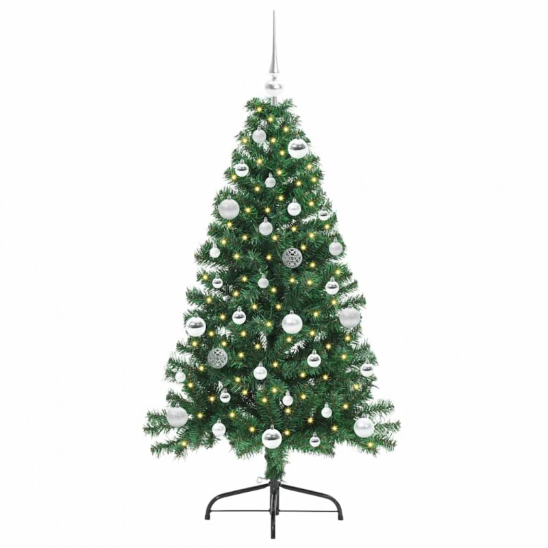 Sztuczna choinka z oświetleniem na Boże Narodzenie 150 cm PVC