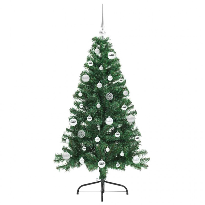 Sztuczna choinka z oświetleniem na Boże Narodzenie 150 cm PVC