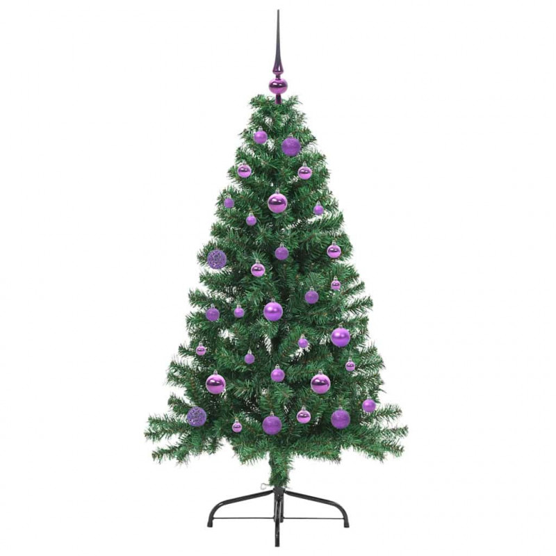 Sztuczna choinka z oświetleniem na Boże Narodzenie 150 cm PVC