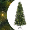 Sztuczna choinka z 300 diodami LED Zielony 180 cm PE i PVC