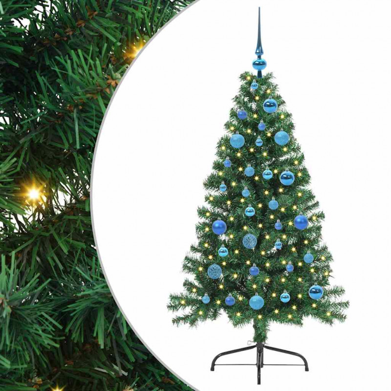 Sztuczna choinka z oświetleniem na Boże Narodzenie 150 cm PVC