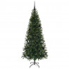 Sztuczna choinka z 300 diodami LED Zielony 180 cm PE i PVC