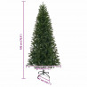 Sztuczna choinka z 300 diodami LED Zielony 180 cm PE i PVC