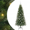 Sztuczna choinka z 300 diodami LED Zielony 180 cm PE i PVC