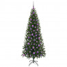 Sztuczna choinka z 300 diodami LED Zielony 180 cm PE i PVC