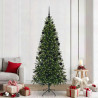 Sztuczna choinka z 300 diodami LED Zielony 210 cm PE i PVC