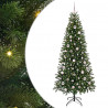 Sztuczna choinka z 300 diodami LED Zielony 210 cm PE i PVC