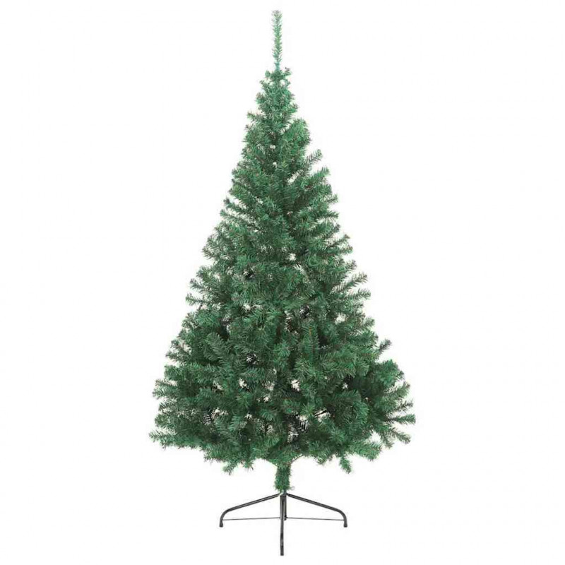 Sztuczna choinka z oświetleniem na Boże Narodzenie 210 cm PVC