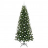 Sztuczna choinka z 300 diodami LED Zielony 210 cm PE i PVC