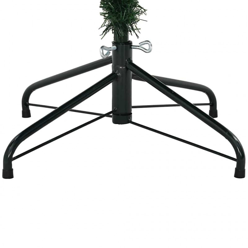 Sztuczna choinka z 300 diodami LED Zielony 210 cm PE i PVC