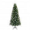 Sztuczna choinka z 300 diodami LED Zielony 210 cm PE i PVC