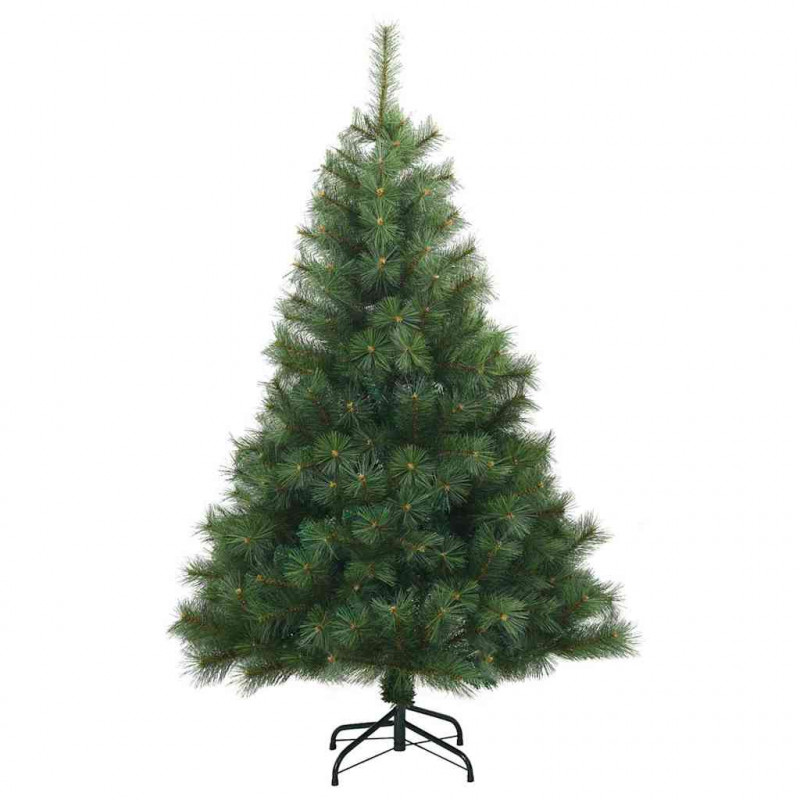 Sztuczna choinka z 150 diodami LED Zielony 120 cm PE i PVC