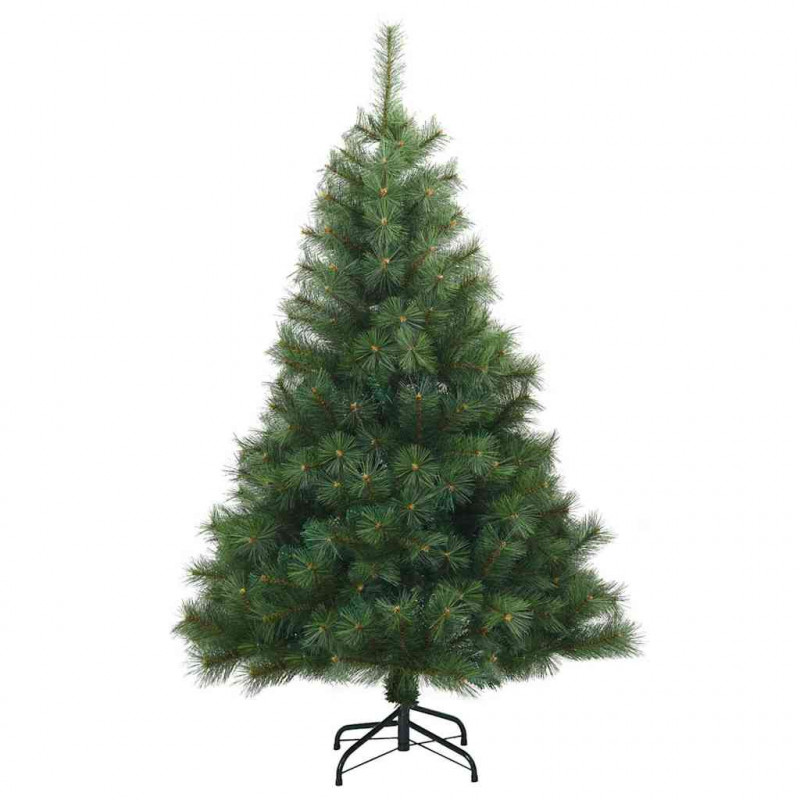 Sztuczna choinka z 150 diodami LED Zielony 120 cm PE i PVC
