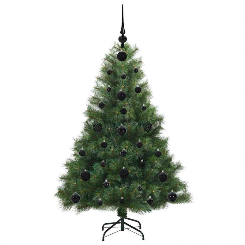Sztuczna choinka z 150 diodami LED Zielony 120 cm PE i PVC