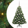 Sztuczna choinka z 150 diodami LED Zielony 120 cm PE i PVC