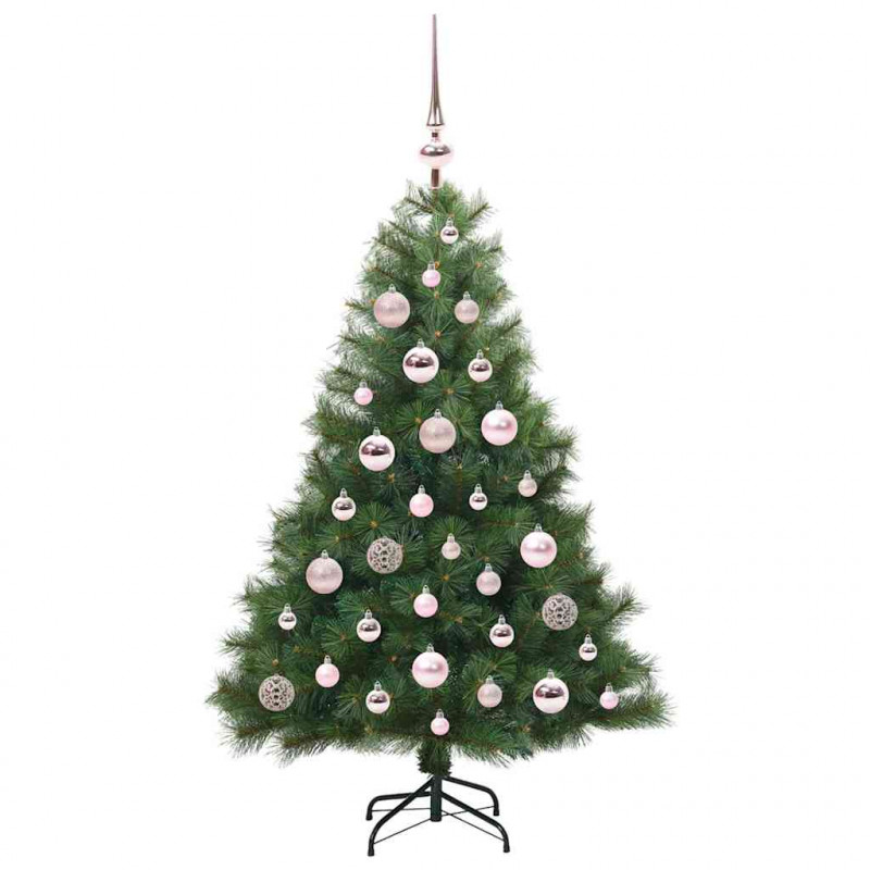Sztuczna choinka z 150 diodami LED Zielony 120 cm PE i PVC