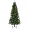 Sztuczna choinka z 300 diodami LED Zielony 240 cm PE i PVC