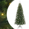 Sztuczna choinka z 300 diodami LED Zielony 240 cm PE i PVC