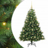 Sztuczna choinka z 150 diodami LED Zielony 120 cm PE i PVC